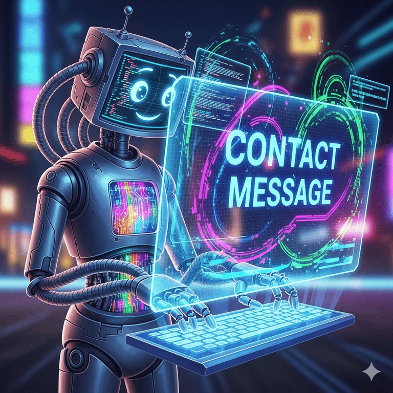 Inteligencia artificial mandando mensaje